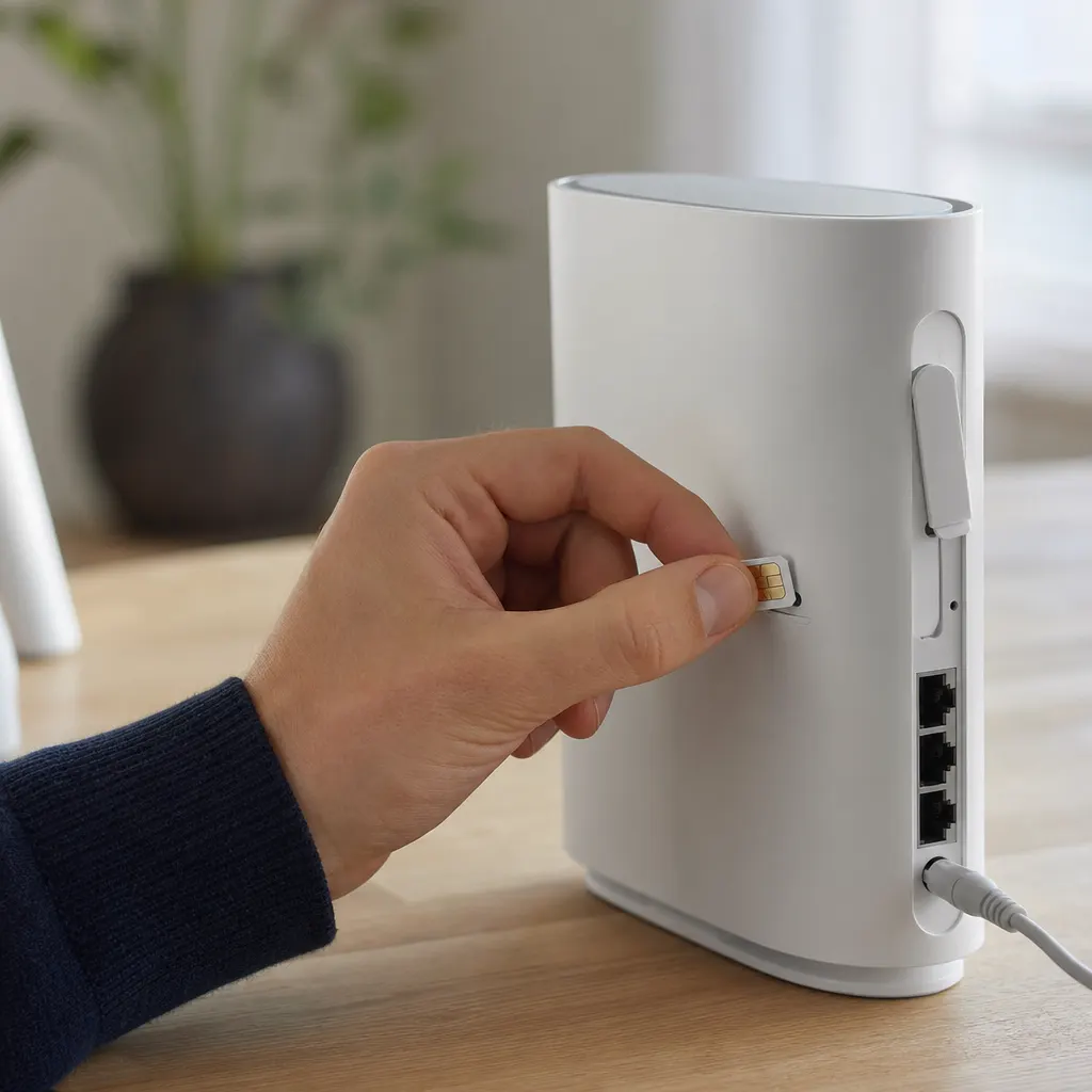 5G-router med simkort