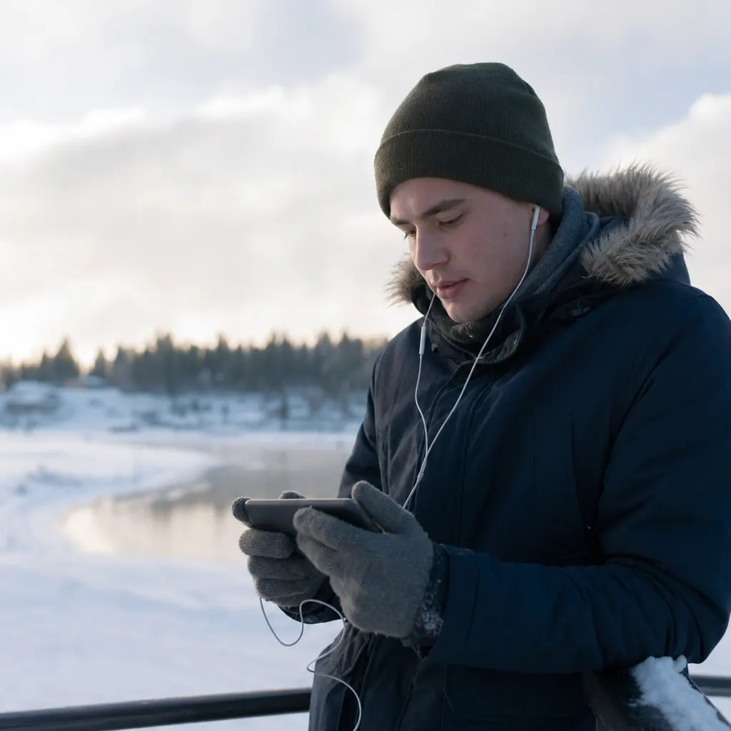 Vinterscen där 5G-täckning är en faktor — Tre var först med 5G i Sverige